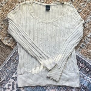 Faded Glory Women's Cable Knit Sweater - Cream